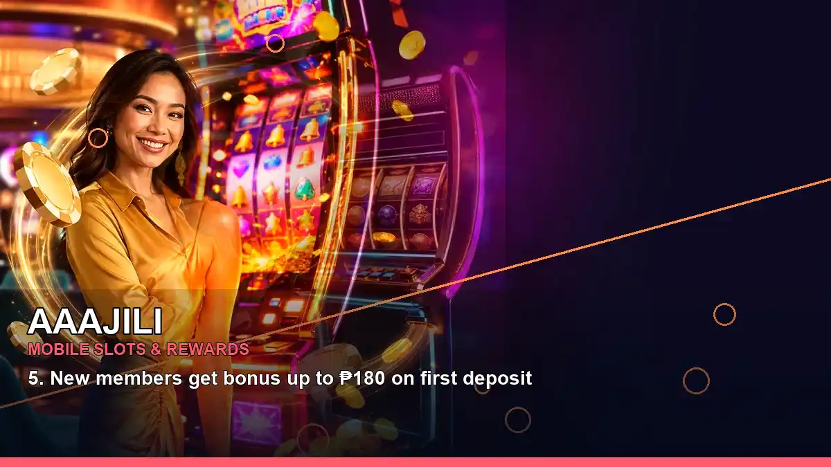 Casino cashback rewards presented in a left-framed layout with an adult Philippine gaming host