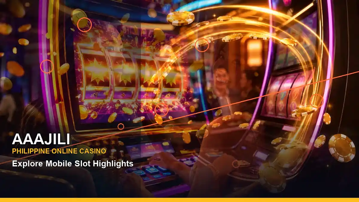 AAAJILI reel-based casino bonus games with an adult Philippine casino host in a left-diagonal layout