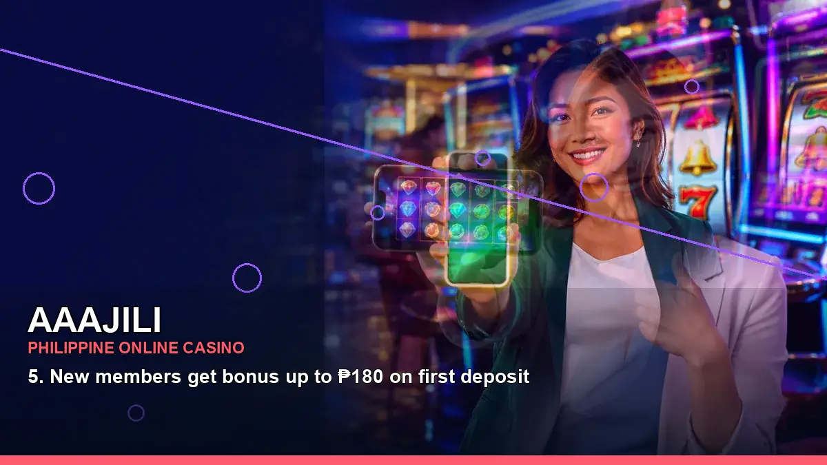 AAAJILI fantasy online slot games with an adult Philippine casino host in a right-side layout